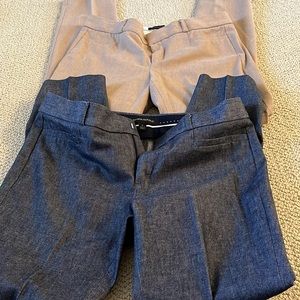 2 pair banana republic sloan fit pants